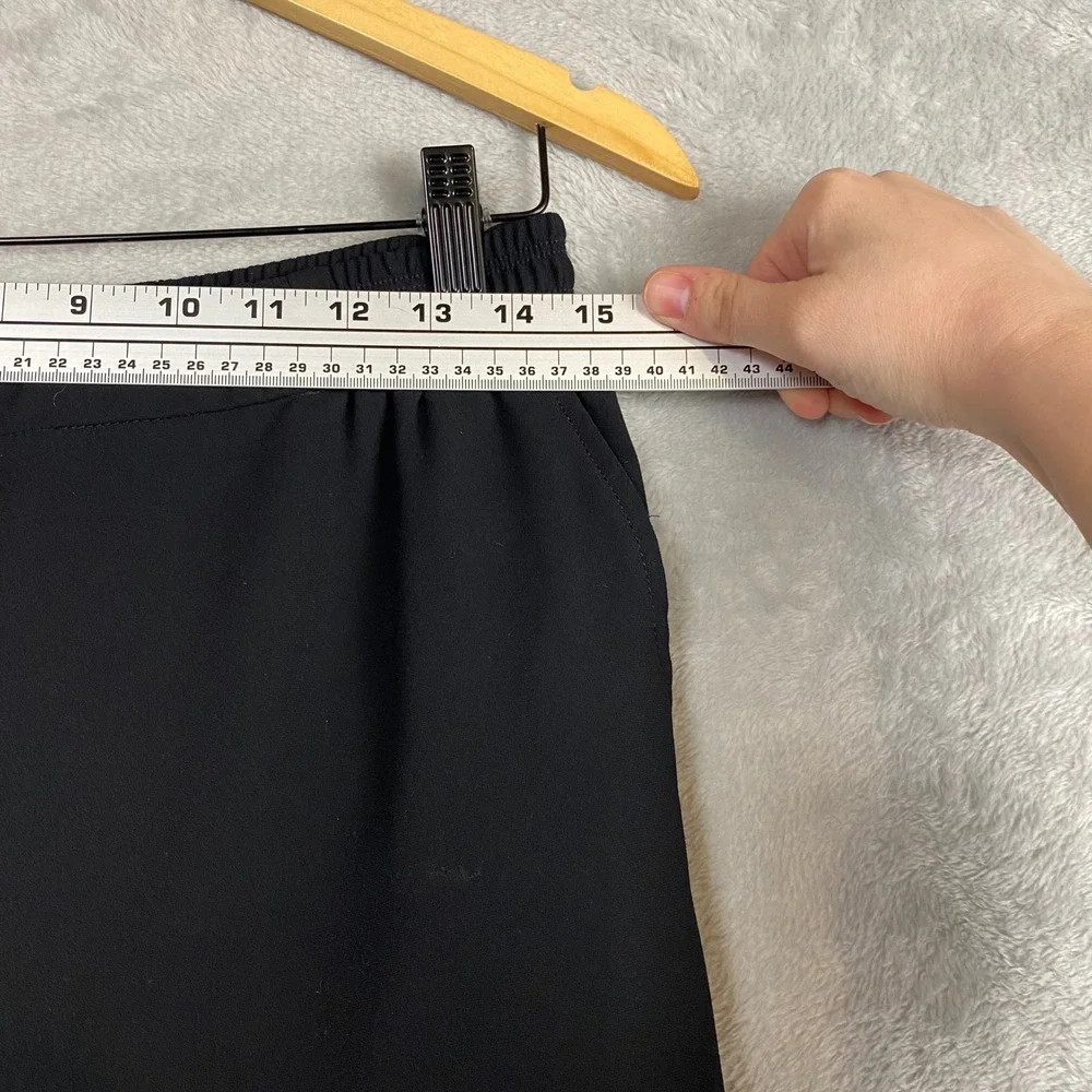 Anthropologie The Essential Pull On Trouser Black Elastic Waist Pant Size 4 - Picture 6 of 8